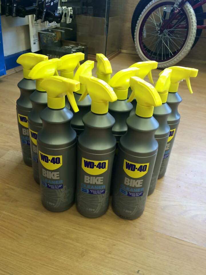 WD-40 Bike cleaner offer!

1 Bottle - £7.99

3 Bottles - £19.99

12 Bottles - £59.99

Available in both stores!