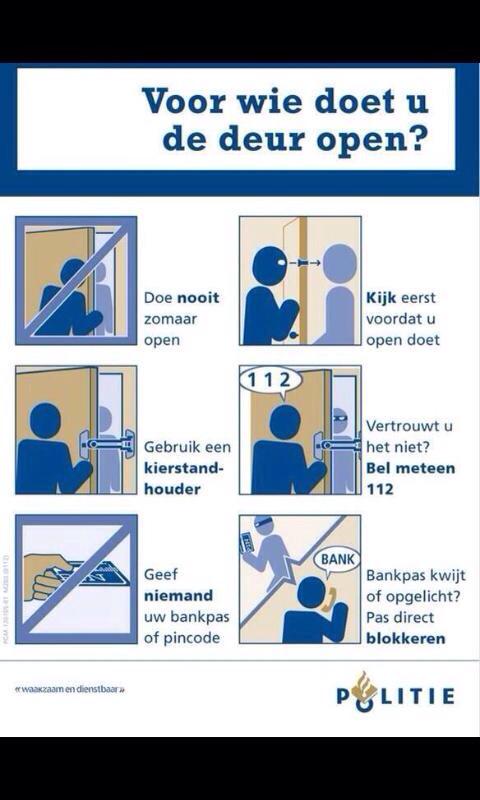 Gaat u vandaag naar uw ouders op visite?! Bespreek de afbeelding in deze tweet eens met ze! Voor wie doet u open?