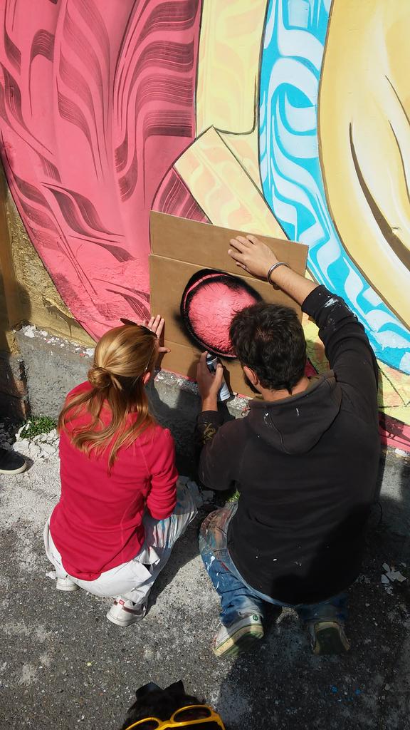 AntonioSametti's tweet photo. Stencil #stoalmuro #filosofarti2015 #viapulchritudinis http://t.co/ciZqQLCG47