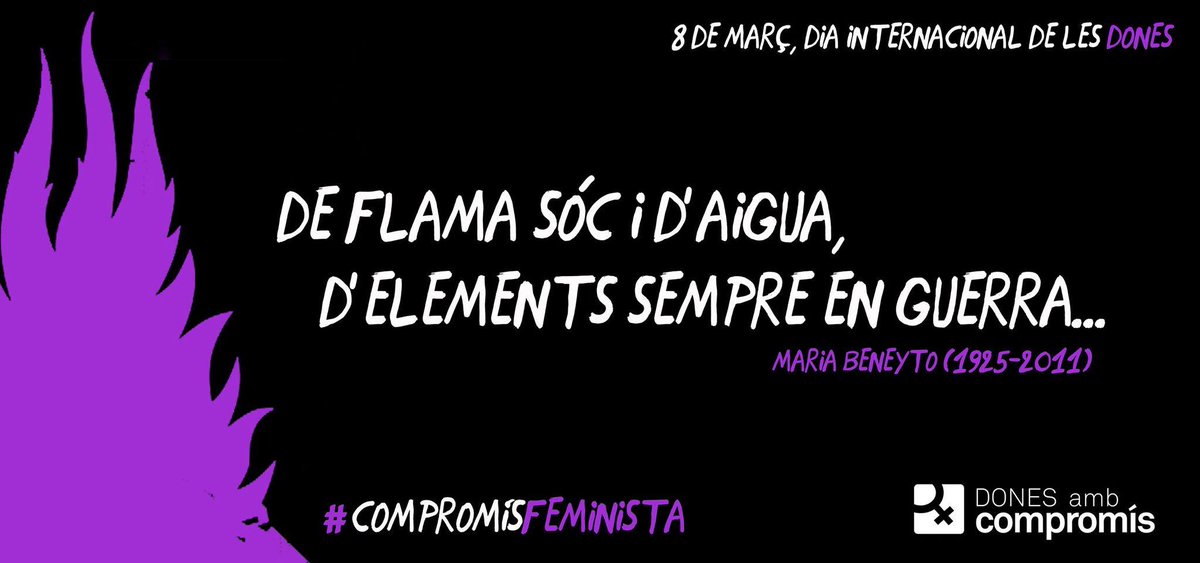 CompromisJBeni's tweet photo. Feminisme tot l'any! http://t.co/j5Pyc8Y5NP
