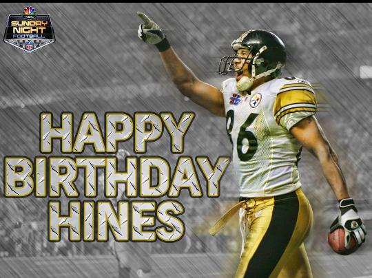 Happy Birthday to the all time great Hines Ward. 