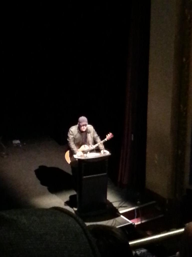 JonnaMBrewer's tweet photo. "He was a mentor...a confidante" @ThomSwift speaks of Marc Chouinard before singing Circle of Boots. http://t.co/tQp0hXeezm