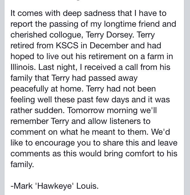 HawkeyeOnAir's tweet image. #RIPTerryDorsey