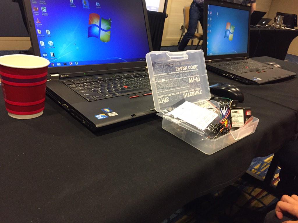 haddadme's tweet image. Making your own data bot with spark.io @mattwaite #NICAR15 #SensorJournalism