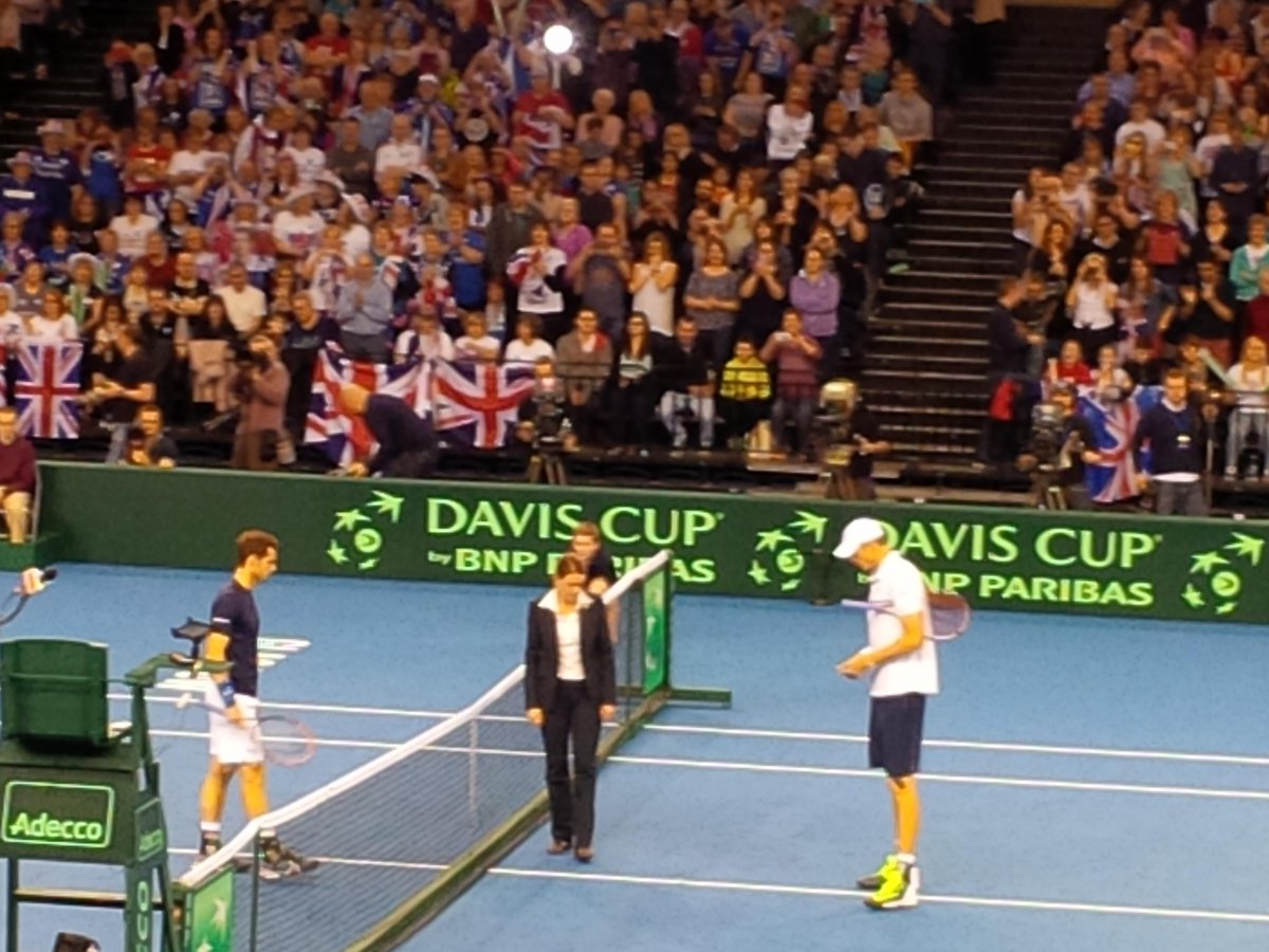 C'mon TeamGB!! #DavisCup #AndyMurray