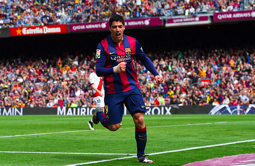 Switching_Play's tweet photo. SPOTTED: Luis Suarez doing damage in the new @adidasfootball Tattoo Pack. #ThereWillBeHaters #FCBLive http://t.co/KGPhL4NI0w