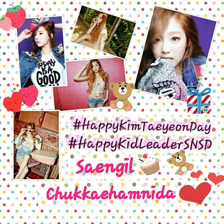 Happy birthday uri leader Kim Tae Yeon  