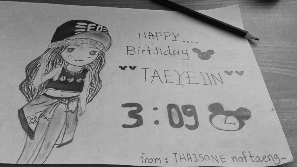 noftaeng_'s tweet image. รอดู #TYIGProject อยู่นะ อันนี้ของเราที่วาดไป 5555555555555555555555555554 #Happy27thTaeyeonDay