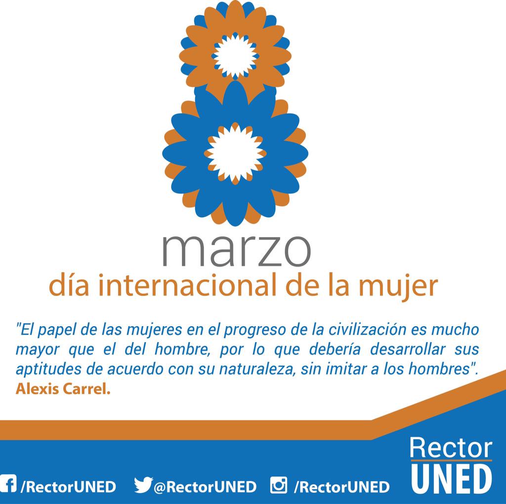 RectorUNED's tweet photo. Un dia memorable para honrar a la mujer y seguir luchando en conjunto contra la desigualdad. #DíadelaMujer http://t.co/UxiNzYvhsf