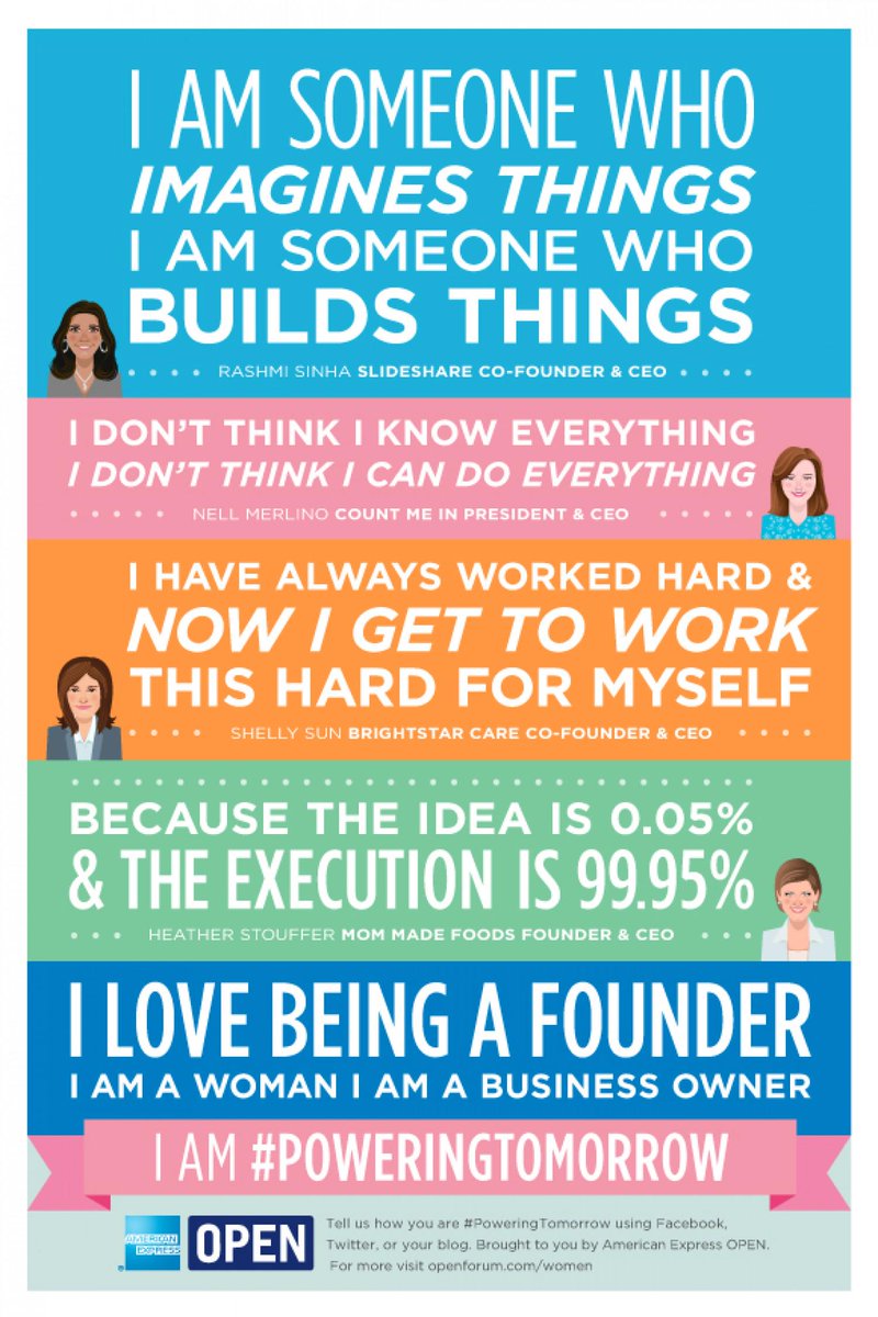 fempreneur_de's tweet photo. #infographic Statements of successful women for #femaleentrepreneurs!
#PowerTomorrow #Fempreneur http://t.co/2ryUWzx3vO