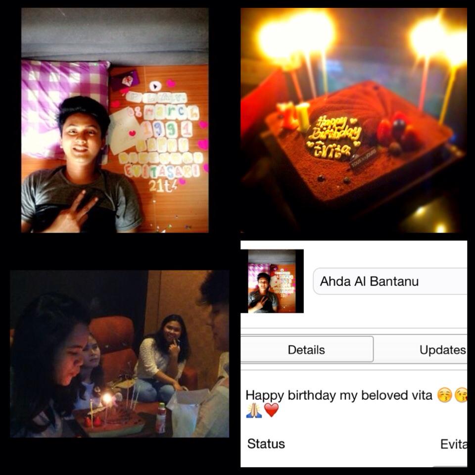 evithasarii's tweet photo. Thankyou desen, thanks for the wishes and thankyou my beloved ahda..❤️💃🎁🙏💋🎉😘🍰💏  @AhdaAlBantanu http://t.co/0lXltMPsUL