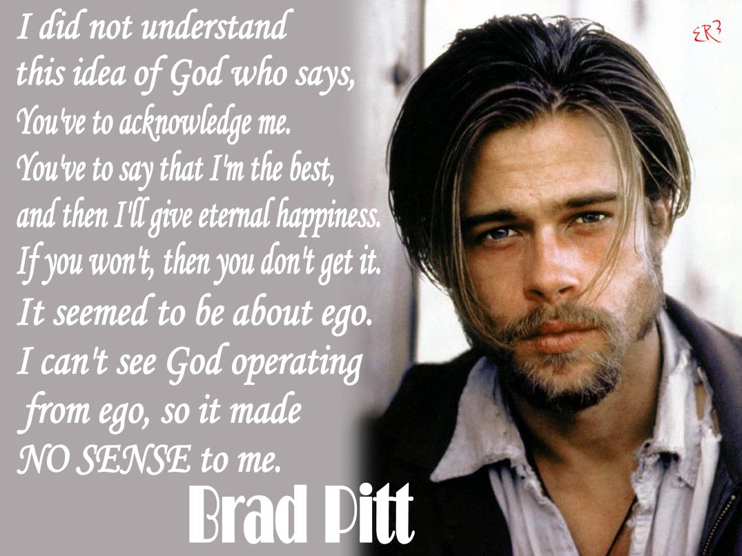 God, Brad Pitt Is So Good at This