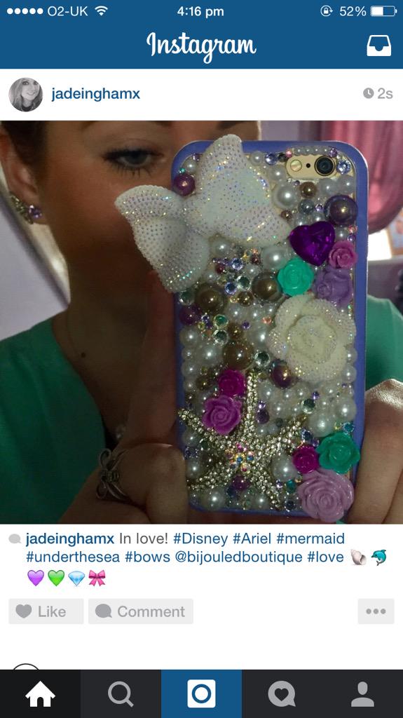 JadeJWalsh's tweet photo. love it thank you @BijouledBTQ  all you cases are amazing and really well made IN LOVE!!!🐬💚🐚 http://t.co/1ztOp28dhe