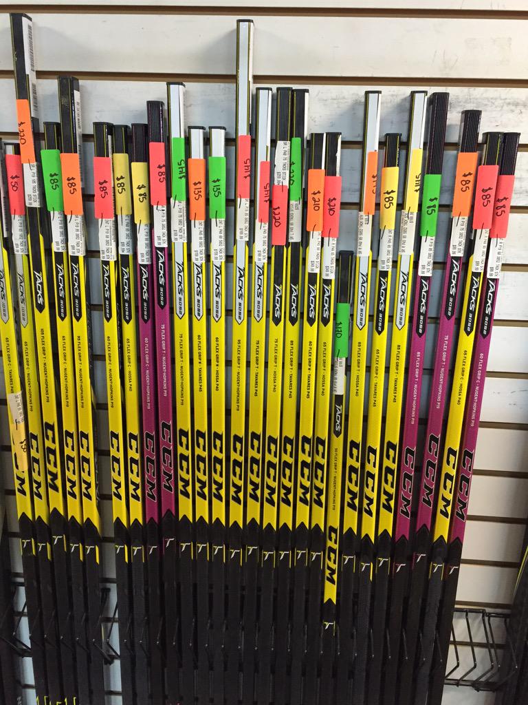 PIAS04101's tweet image. We have some new additions to our clearance hockey stick isle, Get them while they last!