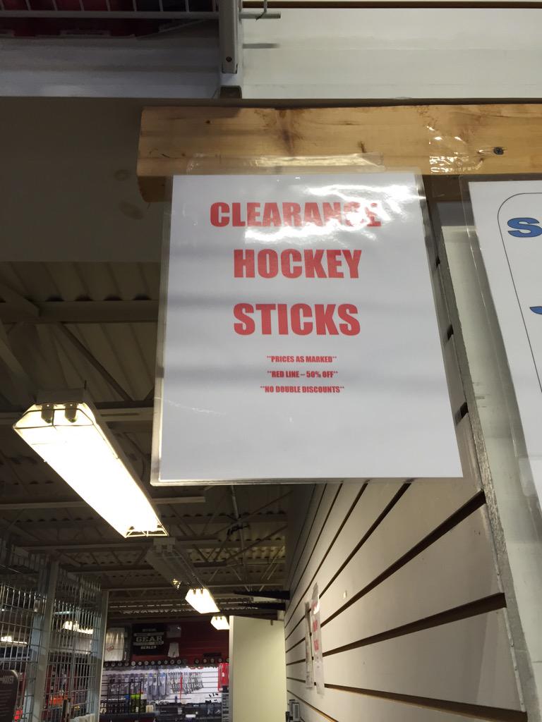 PIAS04101's tweet image. We have some new additions to our clearance hockey stick isle, Get them while they last!