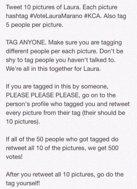 fcvritecrimes's tweet photo. {7/10} 
#VoteLauraMarano #KCA http://t.co/RYWitnFoaV
