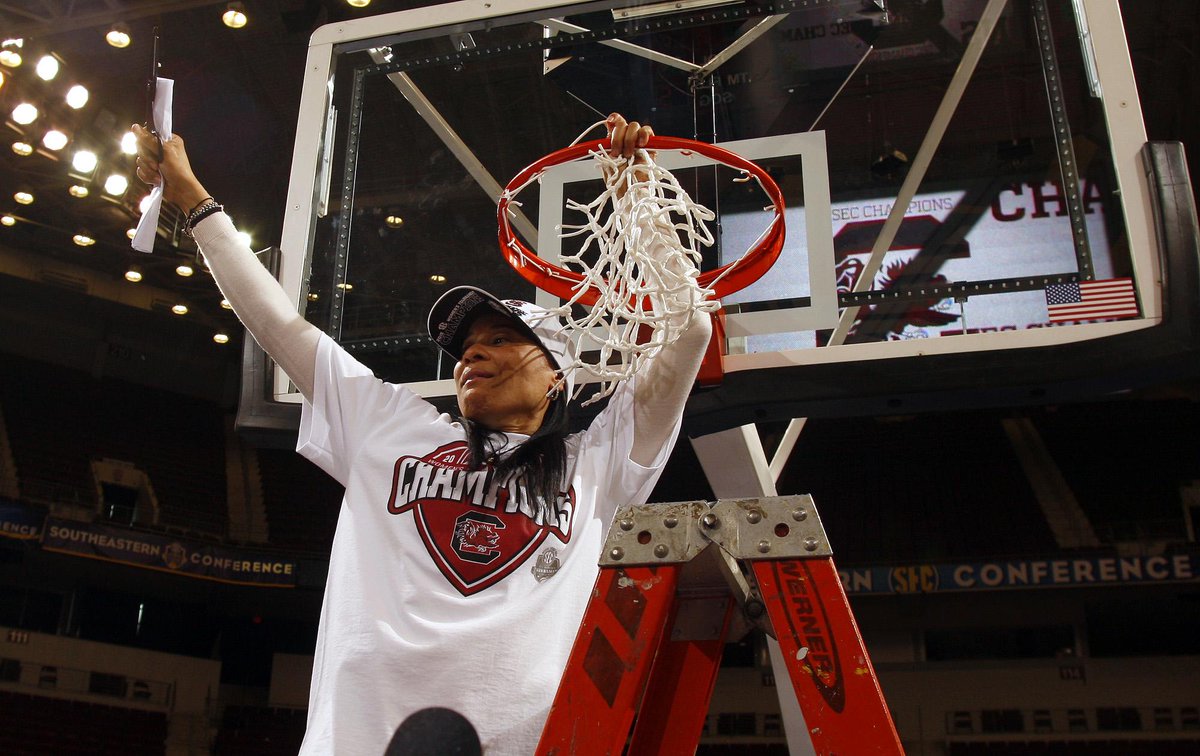 SEC's tweet photo. Today was @GamecockWBB's first-ever SEC women's basketball tournament championship! #SECWBB http://t.co/KKLl0LVsNB