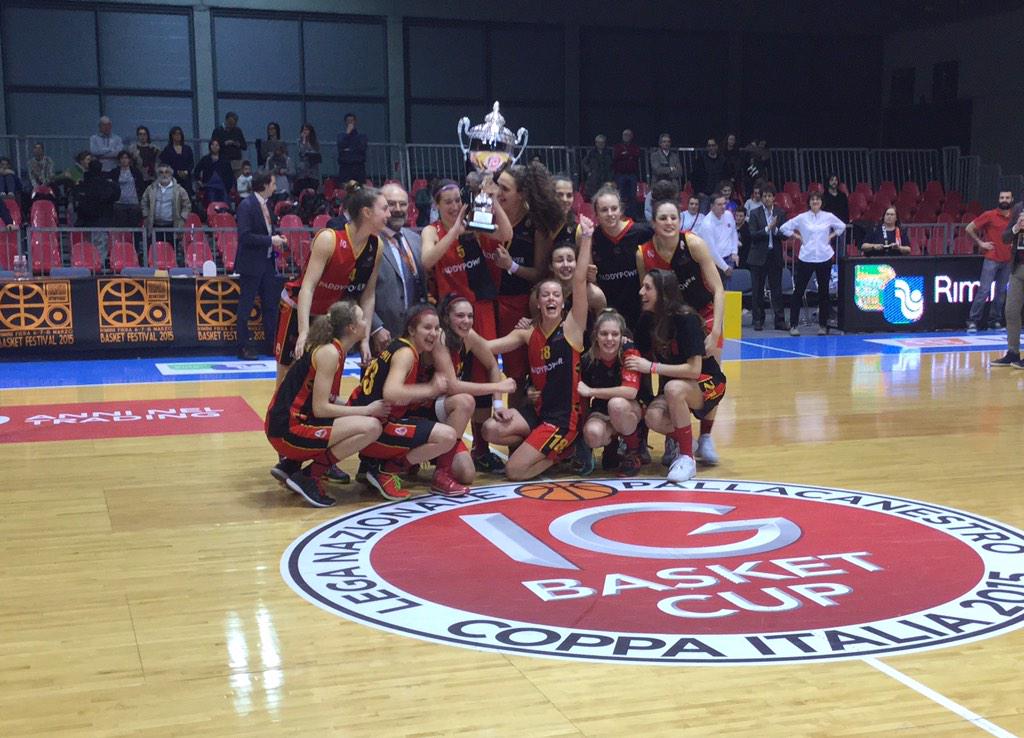 RNBbasket's tweet photo. @Geasbasket vince la #CoconudaCup Serie A2 Femminile. @lbfnews @Riminifieraspa #RNBBasketFestival http://t.co/j5FaHIJF5W