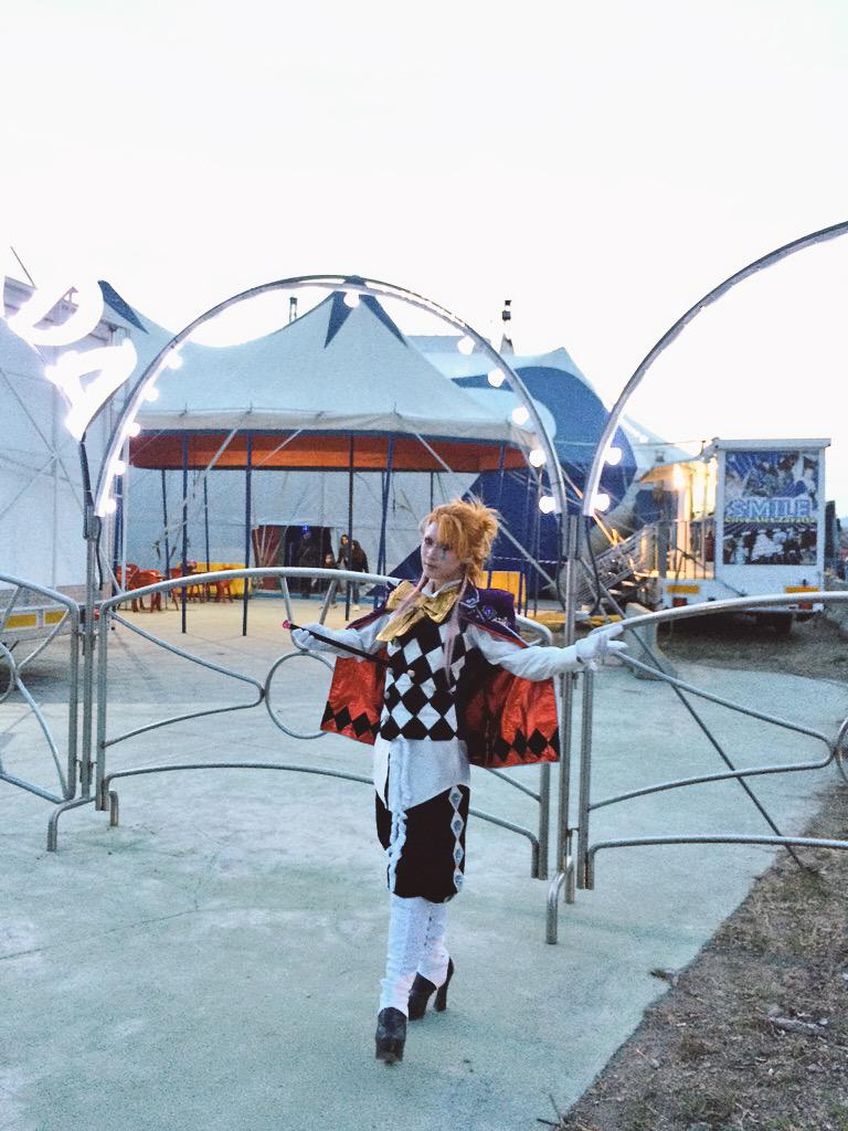 reika2011's tweet image. ホテルの横にサーカス来てた！（≧∇≦）