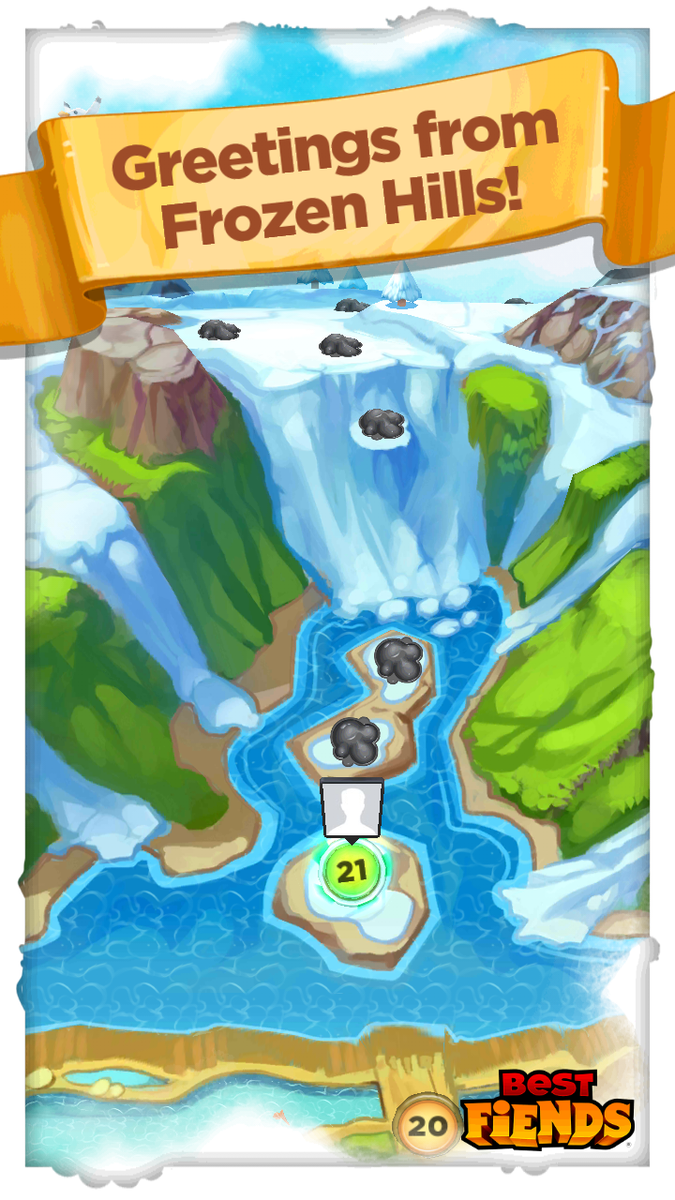 zzangu_bot's tweet photo. Gate Opened! Bring on the Frozen Hills in #BestFiends - Download FREE - http://t.co/EVifP9ggpZ via @bestfiends http://t.co/9aqMnCvauX