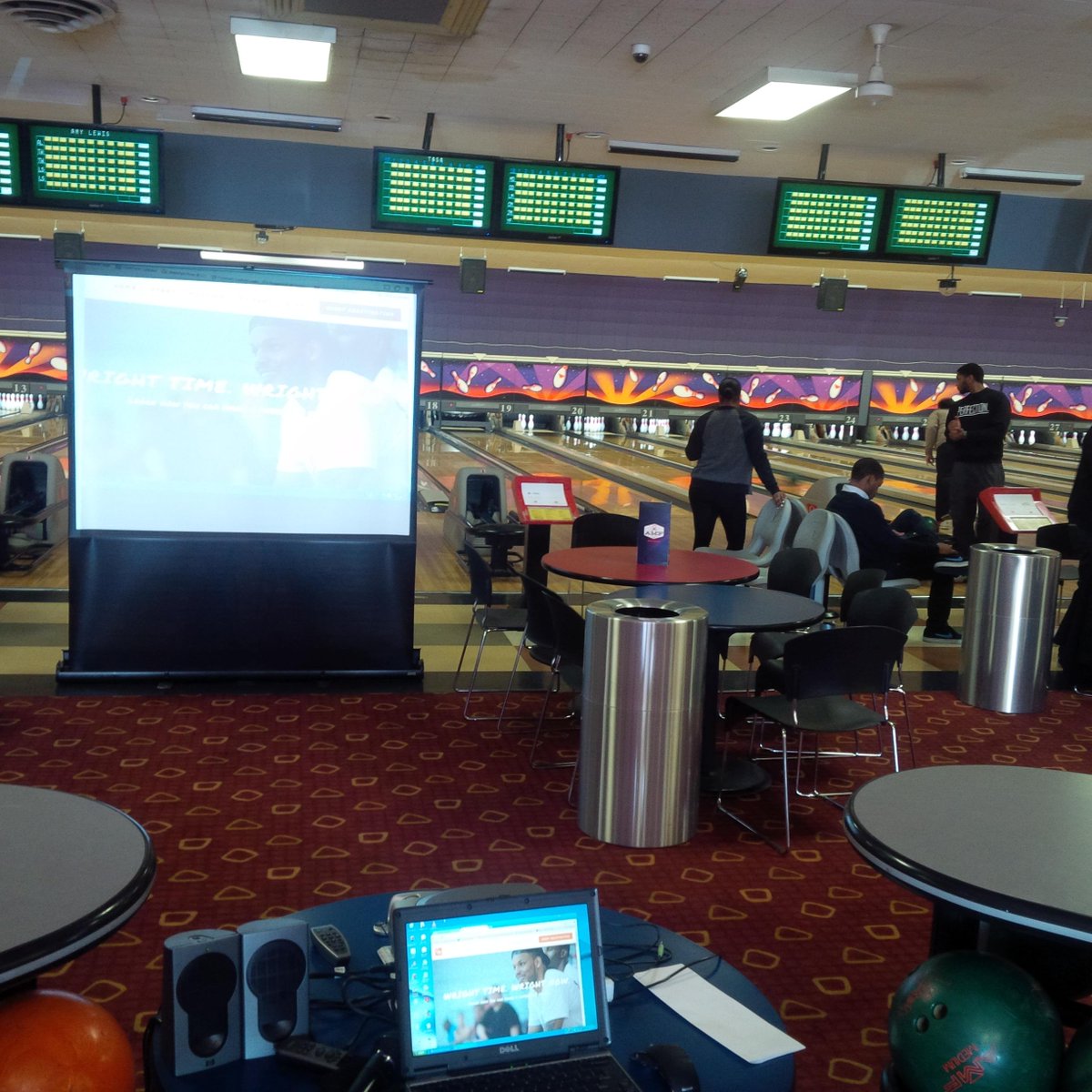 cwfnd's tweet photo. We are getting ready to start bowling. #MS #FightMS #MSAwareness http://t.co/VrTjVMs9da