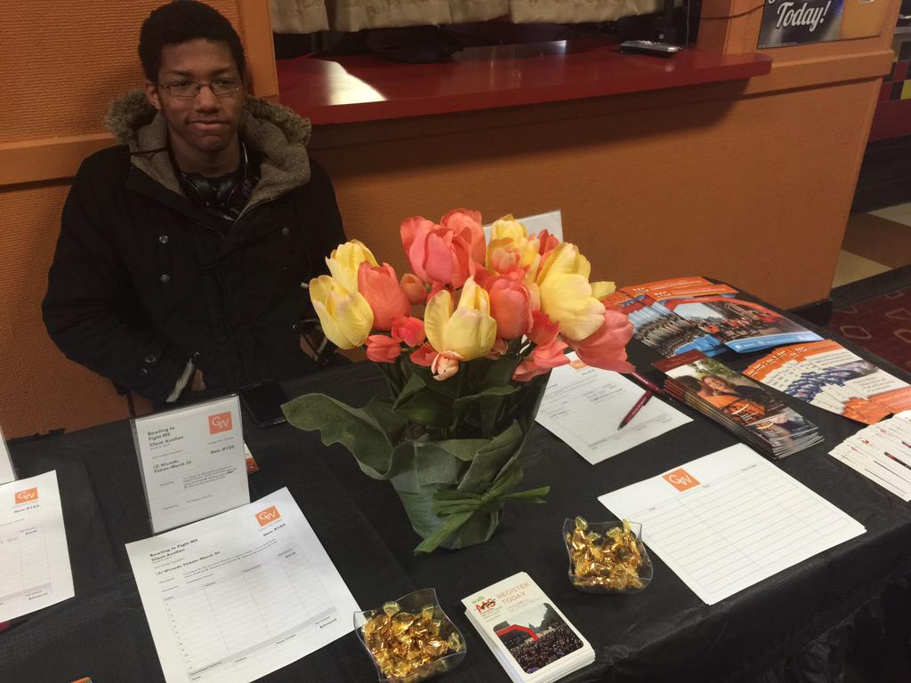 cwfnd's tweet photo. We have some great giveaways and information  at our #FightMs table! http://t.co/qav00EmCFn