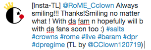 CClown120719's tweet photo. [Insta-TL] @RoME_Cclown source: https://t.co/eDVZWjJU6x http://t.co/o7oudWeIzk