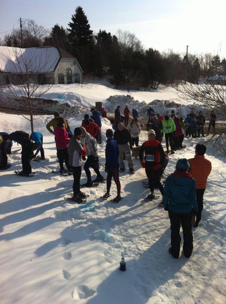 What a day for our first ever snowshoe race, the Grimace 5km!