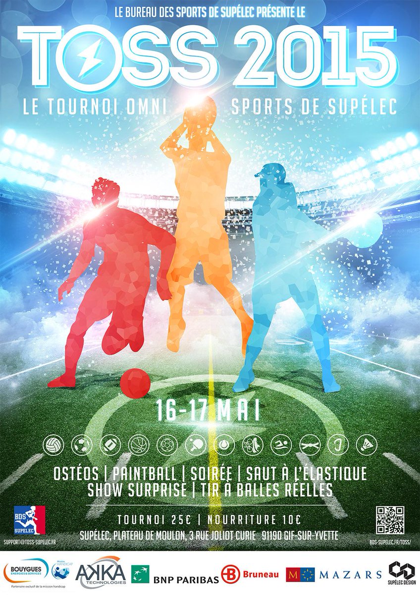 Le TOSS revient les 16 &amp; 17 mai 2015 ! 
youtube.com/watch?v=NedjEo…
Inscriptions dès demain sur : bds-supelec.fr/toss