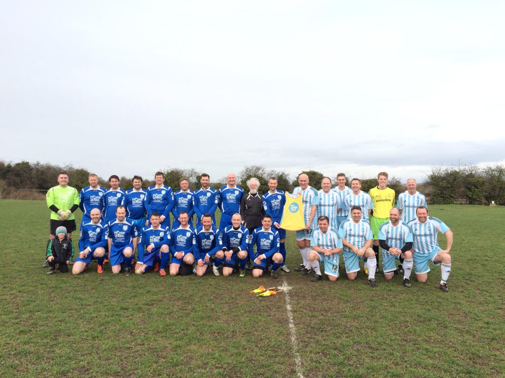 MagnoliaTom's tweet photo. #teamlullaby v #derbylegends great afternoon raised Β£680 for Wayne's marathon run #dcfc #therams http://t.co/U7HTJD3TFH