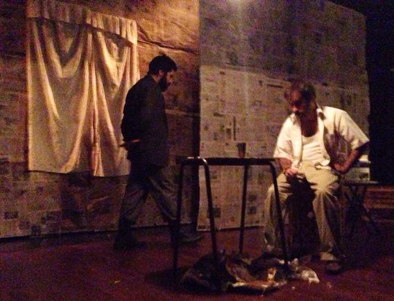 Ayer en la obra Prueba de Fuego en el teatro Trasnocho! Grande <a href="/luispalmero/">Luis Palmero</a> !