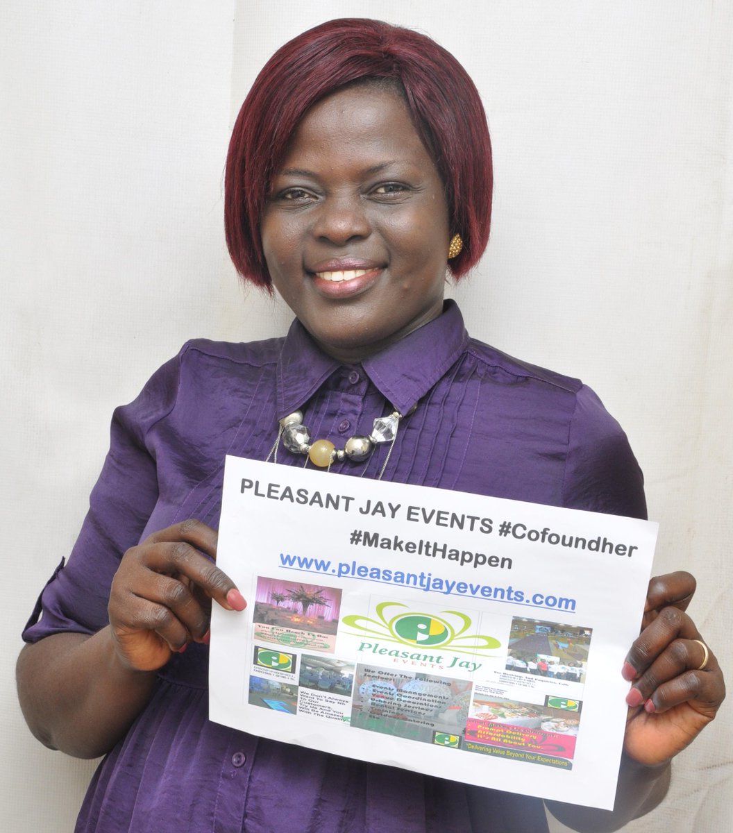 cofoundHER's tweet photo. #WeAdmire: Ajoke Akinola, founder of @PleasantJay Events.
#cofoundHER #IWD2015 #womensday #makeithappen http://t.co/LWrXQAFYoY