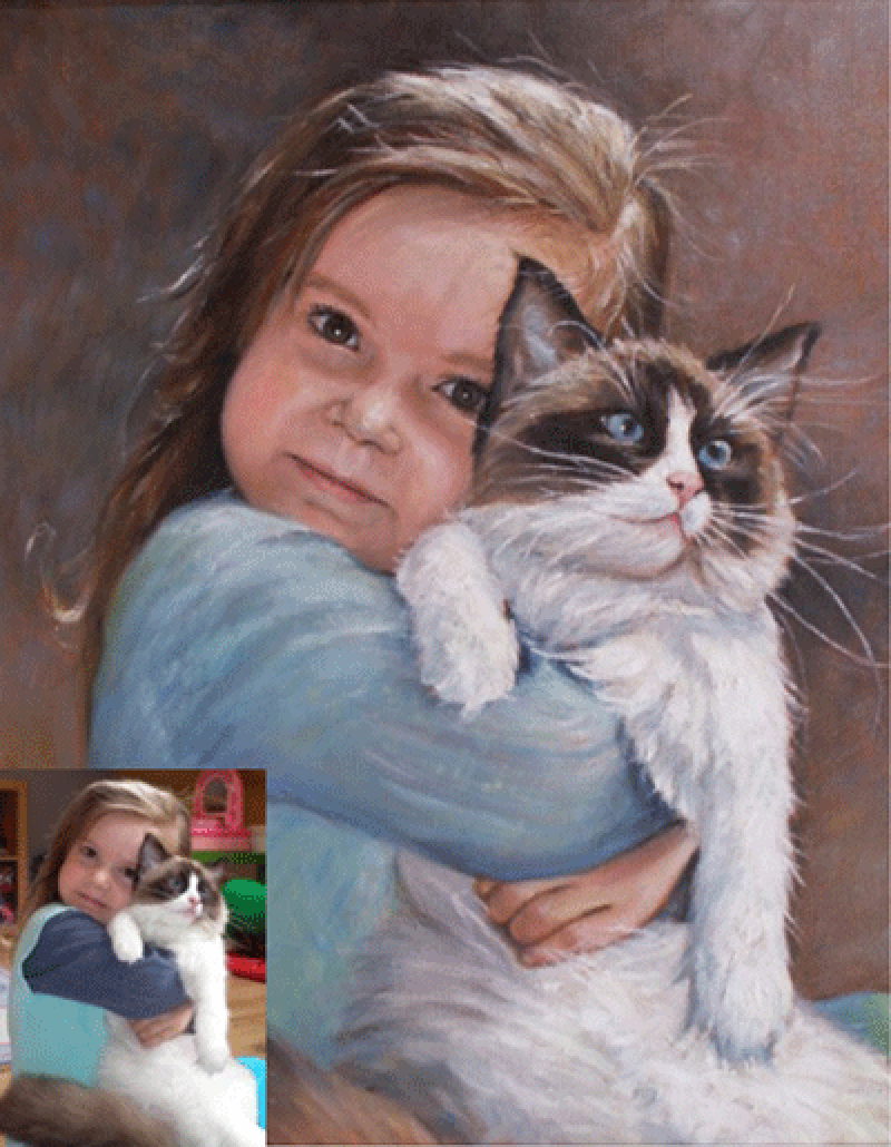 Monica's recent oil painting...commission a portrait from Monica at redsquirrelstudios.co.uk