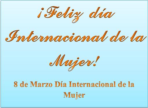 8 de Marzo Día Internacional de la Mujer.
copimerainternacional.org/inicio/