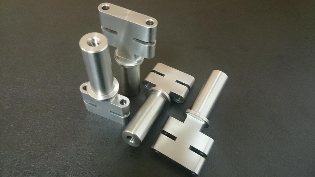 Another example of the work we have done in the last few weeks. Turn, mill, drill and tap.