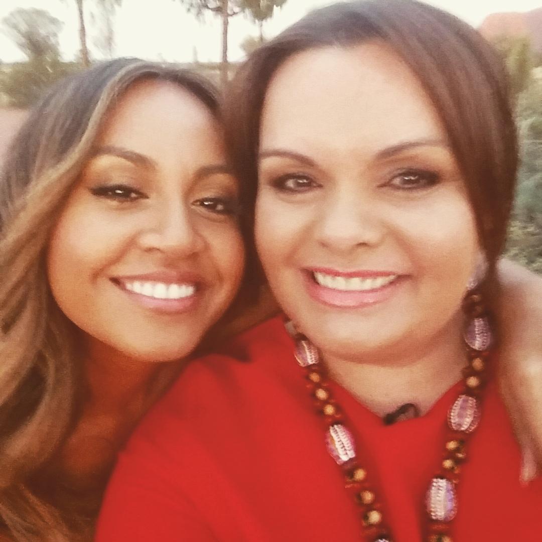 catherinesatour's tweet photo. Lil sis Jess Mauboy #Today9 ##NITV #NITV_OURSONGS #ATT_NITV #Uluru #onset #jessicamauboy http://t.co/0l61JwRsYv