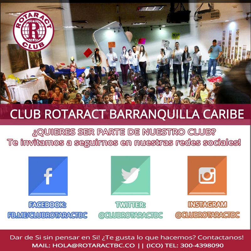 ClubRotaractBC's tweet image. Haz parte del cambio! busca tu club #Rotaract más cercano! Estas en #Barranquilla? Contáctanos a hola@rotaractbc.co