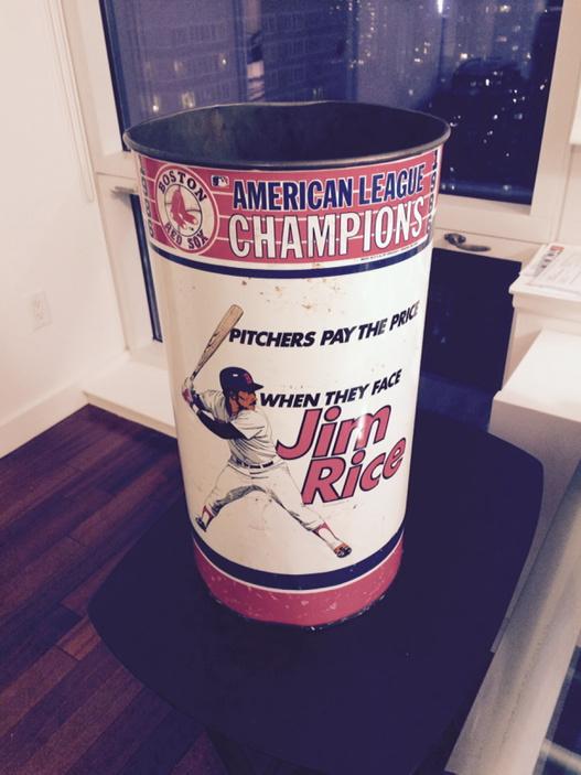 Happy 62nd birthday to great, Hall of Famer Jim Rice! The trash can says it all! 