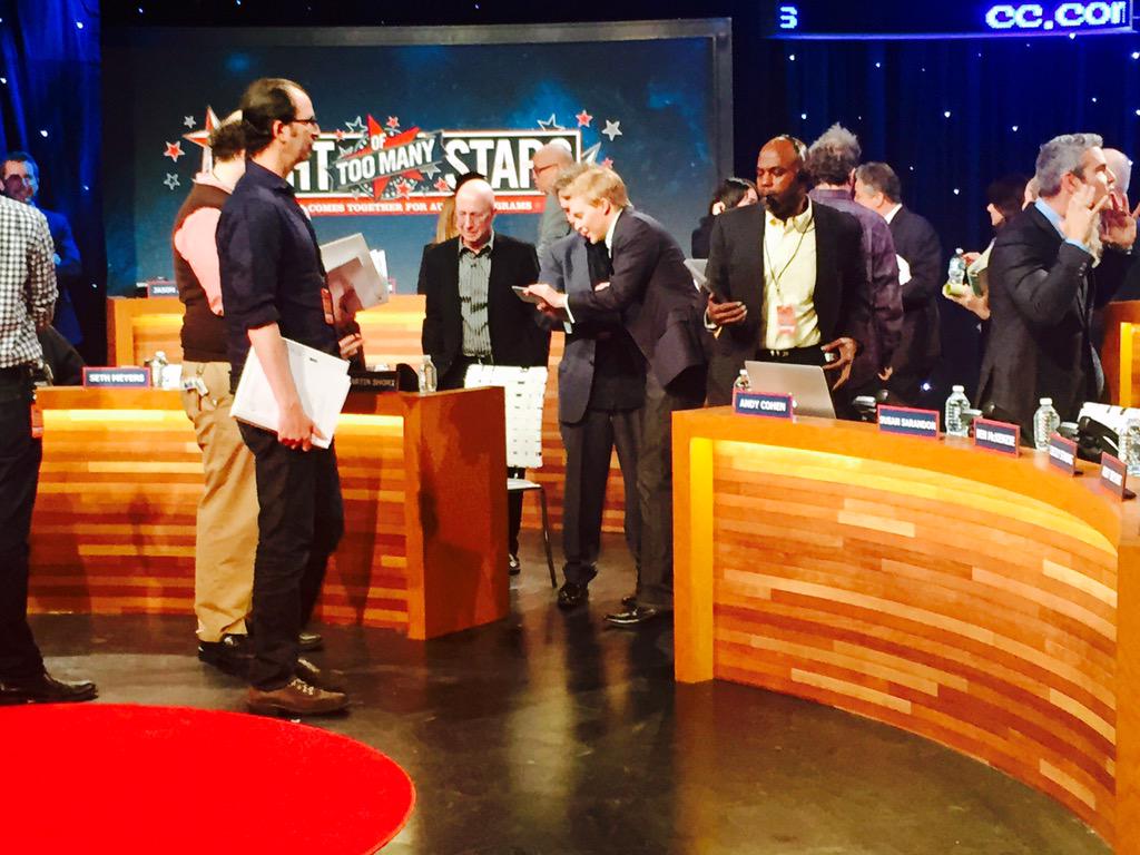 .@RonanFarrow catching up with Martin Short before Comedy Central's Night of Too Many Stars. #StarsForAutism