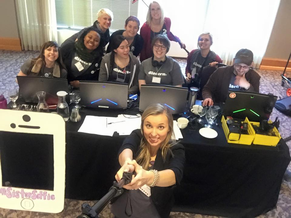 NCSWeek's tweet image. A Sunday #shoutout to the team behind the cameras this weekend at the discern. Conference @StKate!