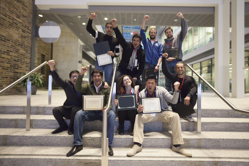 PCH_Intl's tweet image. Congrats Enlightli, the LED Helmet powered by body heat to generate electricity winner of the @PCHHackathon! #HackTO