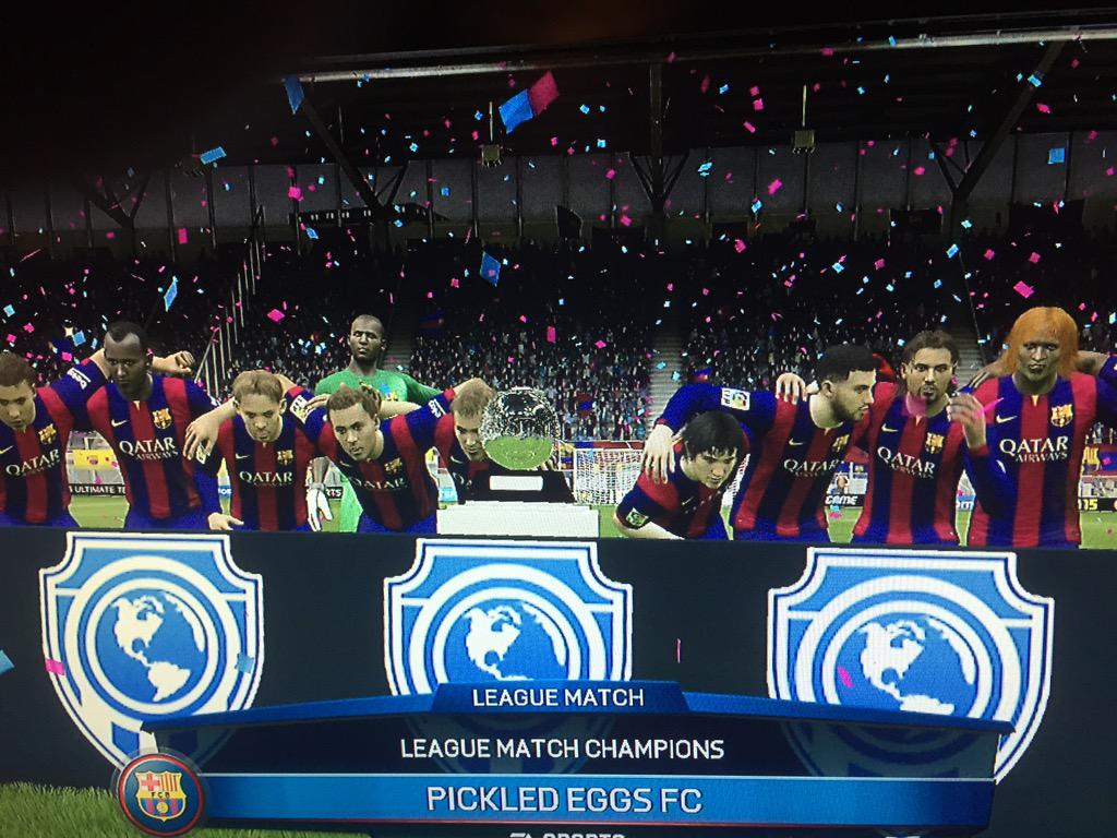 ShoeLace_69's tweet photo. Couldn't ask for a better team to win the title with! @pickledeggsfc @Blackhammer6969 @PickledEggsRS @TheSpartacus_14 http://t.co/UZuw6dRHqj
