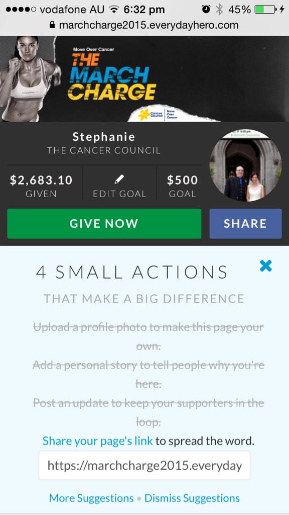 123weesteph's tweet image. @RMVAberdeen @themarchcharge @Roy_Castle_Lung #moveovercancer it&apos;s not to late to donate help kill cancer 4ever