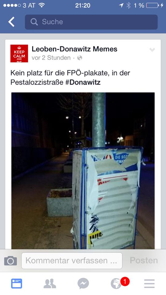 SPÖ-Gemeinderatskandidat Peter Drechsler gefällt das.Leute,die Sachbeschädigung gutheißen wollen die Bürger vertreten