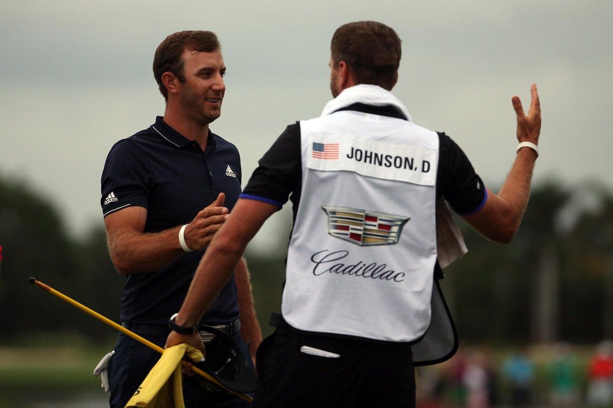 BBCSport's tweet photo. American Dustin Johnson fired a three-under-par 69 to win the WGC-Cadillac Championship http://t.co/CAcZno3kZn http://t.co/sRYx7IPW7o