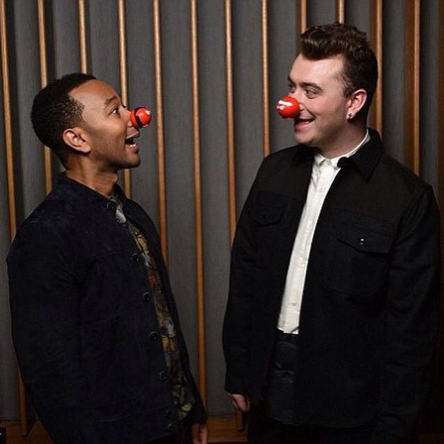 SamSmithRUS's tweet image. Sam Smith and John Legend for Red Nose Day. (@samsmithworld @johnlegend @rednoseday)