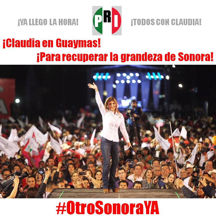 Ven el 11 de marzo a las 5:00pm en el terreno "Tianguis de Guaymas Norte", @claudiapavlovic en Guaymas. #OtroSonoraYA