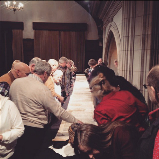 summitmn's tweet photo. Thanks @josh_mcdowell for displaying a 1450 scroll at the #SummitAC that supports the reliability of scripture! http://t.co/BYRpXj6GpT