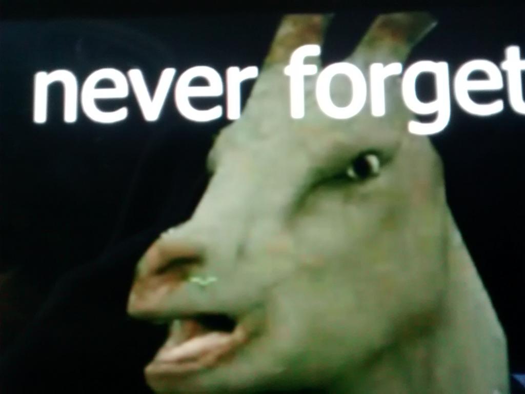 saltedloafbread's tweet image. Today is the 43rd anniversary of the day my goat named Hans died. Please pay your respects. He died for our country.