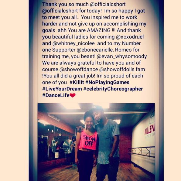 ColumbusShort1's tweet photo. Sometimes moments in life help you realize that #TeachingIsLearning #ShowOffDollz #DruDollz #CoStarZ #3DHardWay http://t.co/uRy5hhLjl3